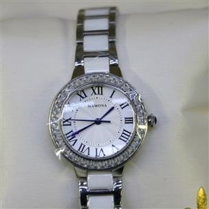 Mamona Women s Quartz Watch White Ceramic Stainless Steel Good Buya